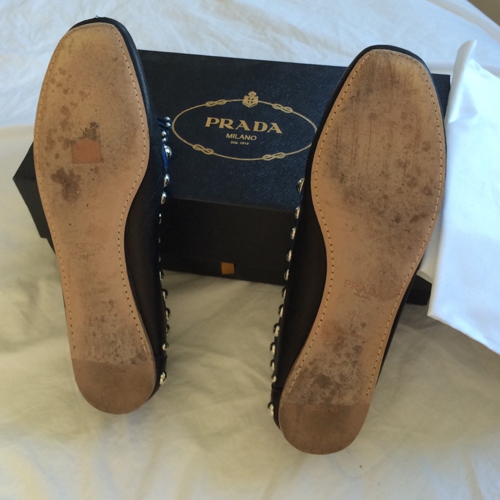 Prada black and blue loafers - Picture 2 of 4